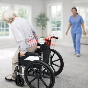SUA-1 Fall Alarm Monitor for elderly fall and wandering prevention. This alarm monitor works with all Secure brand wired bed, chair, and wheelchair seat belt sensors.