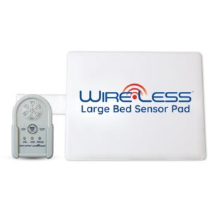 Wireless Large Bed Alarm Set for Elderly Dementia Fall and Wandering Prevention.