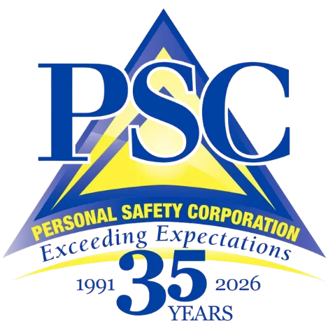 PSC Logo 1991-2026 Exceeding Expectations for 35 Years