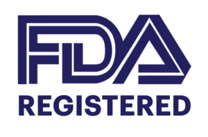 "FDA Registered" logo. Our company is registered with the FDA.