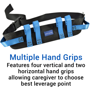 Secure® Six Hand Grip Transfer & Walking Belt - Multiple Hand Grips