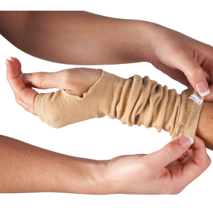 Ultra Soft Wound Prevention SecureSleeves for Arms in Brown