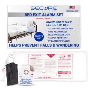Secure 45 Day Universal Fall Monitor Bed Alarm Set for elderly fall and wandering prevention