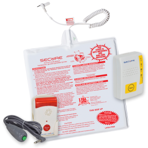 Caregiver Alert System Fall Alarm Monitor & Pager Alert 1 Year Chair Pad Set