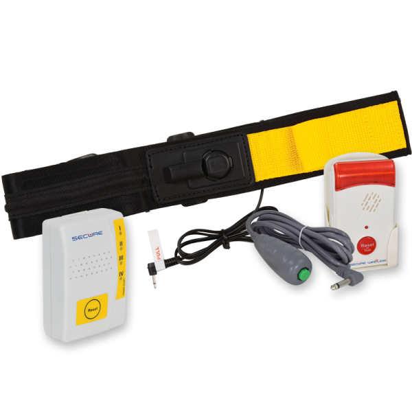 Caregiver Alert System Fall Alarm Monitor & Pager Alert Seat Belt Set