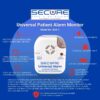SUA-1 Universal Patient Alarm Monitor infographic.