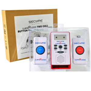 Two Call Button Caregiver Alert System - packaged