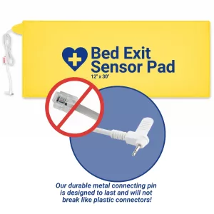 Secure BEDPAD-14 chair sensor pad metal connecting pin will not break.