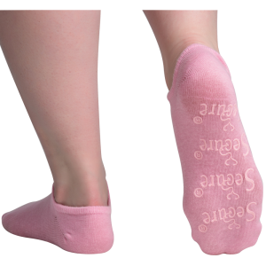 Secure® Moisturizing Gel Socks - tread in use