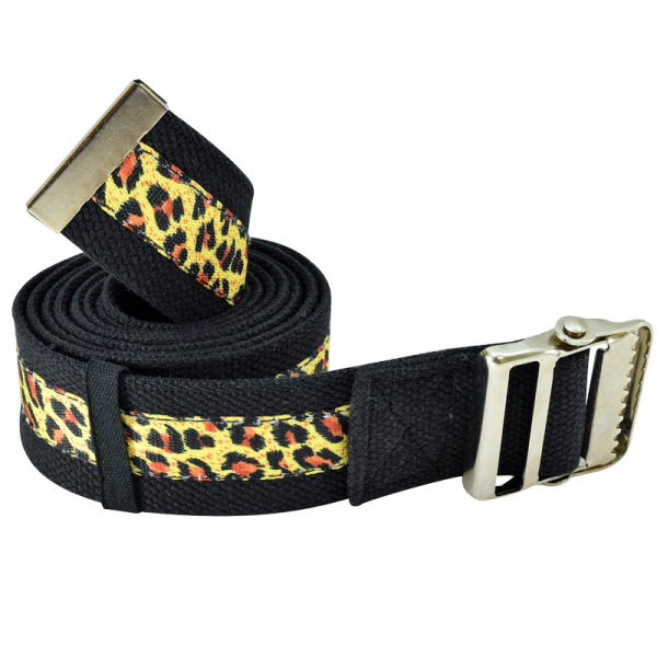 Secure® 72" Gait Belt with Metal Buckle - Leopard