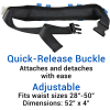 Secure® Six Hand Grip Transfer & Walking Belt - Quick-Release Belt