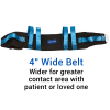 Secure® Six Hand Grip Transfer & Walking Belt - 4" Wide Belt