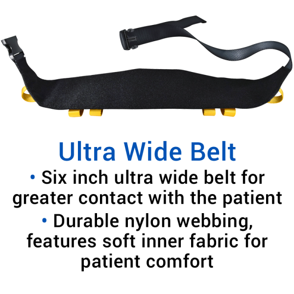 Secure® Ultra Wide Transfer & Walking Gait Belt- six inches wide