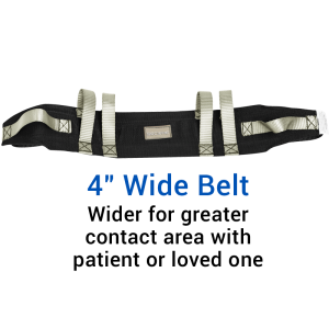Secure® Six Hand Grip Transfer & Walking Belt - 4" Wide Belt