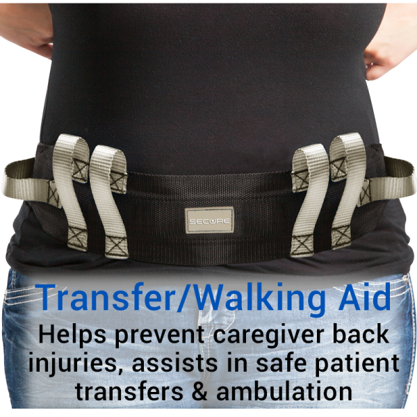 Secure® Six Hand Grip Transfer & Walking Belt - Transfer/Walking Aid