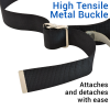 Secure® Six Hand Grip Transfer & Walking Belt - High Tensile Metal Buckle
