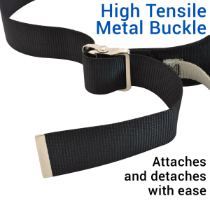 Secure® Six Hand Grip Transfer & Walking Belt - High Tensile Metal Buckle