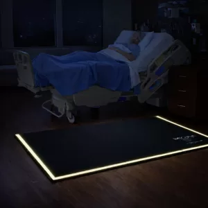 SBEV-1W Bedside Fall Safety Floor Mat with Glow Strips for elderly fall injury prevention