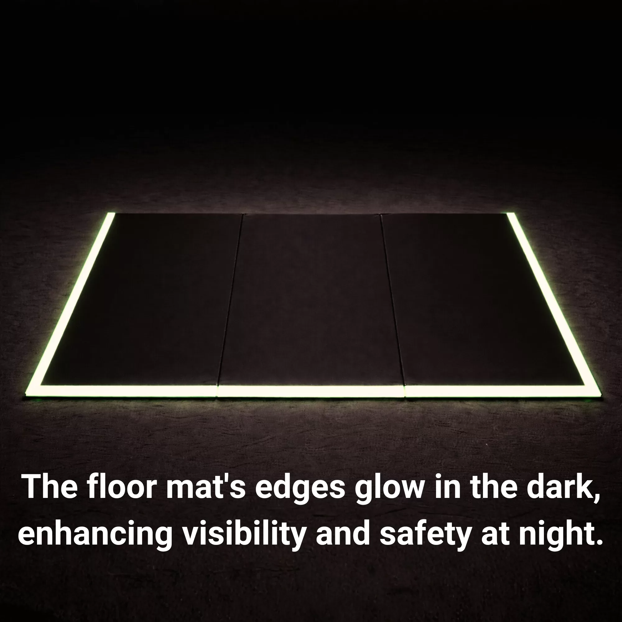 SBEV-1W Bedside Fall Safety Floor Mat with Glow Strips for elderly fall injury prevention