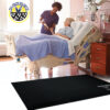 SBEV-1 Bedside Safety Fall Prevention Floor Mat. Hospital Nurse With Digital Tablet Talks To Senior Patient.