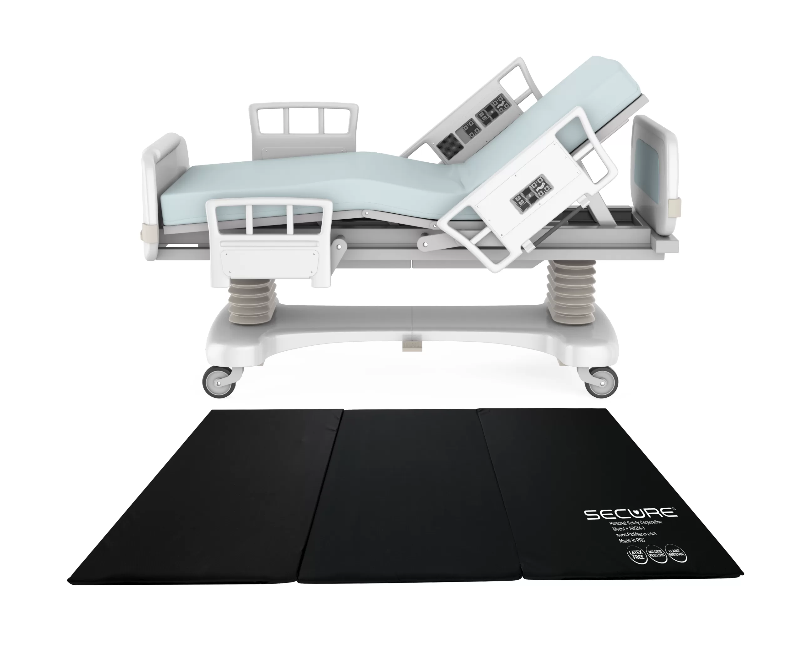 Secure® Tri-Fold Bedside Fall Safety Floor Mat for Elderly Fall Prevention