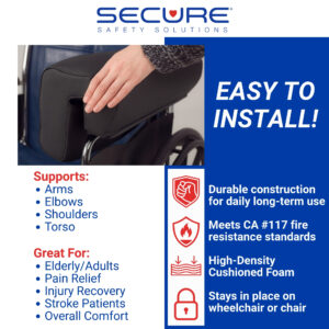 SDAS-1 Wheelchair Armrest Support Cushion
