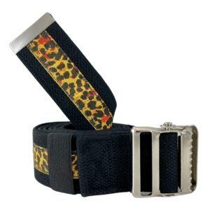 SGBM-72L 72 Inch Transfer Gait Belt, Leopard Print