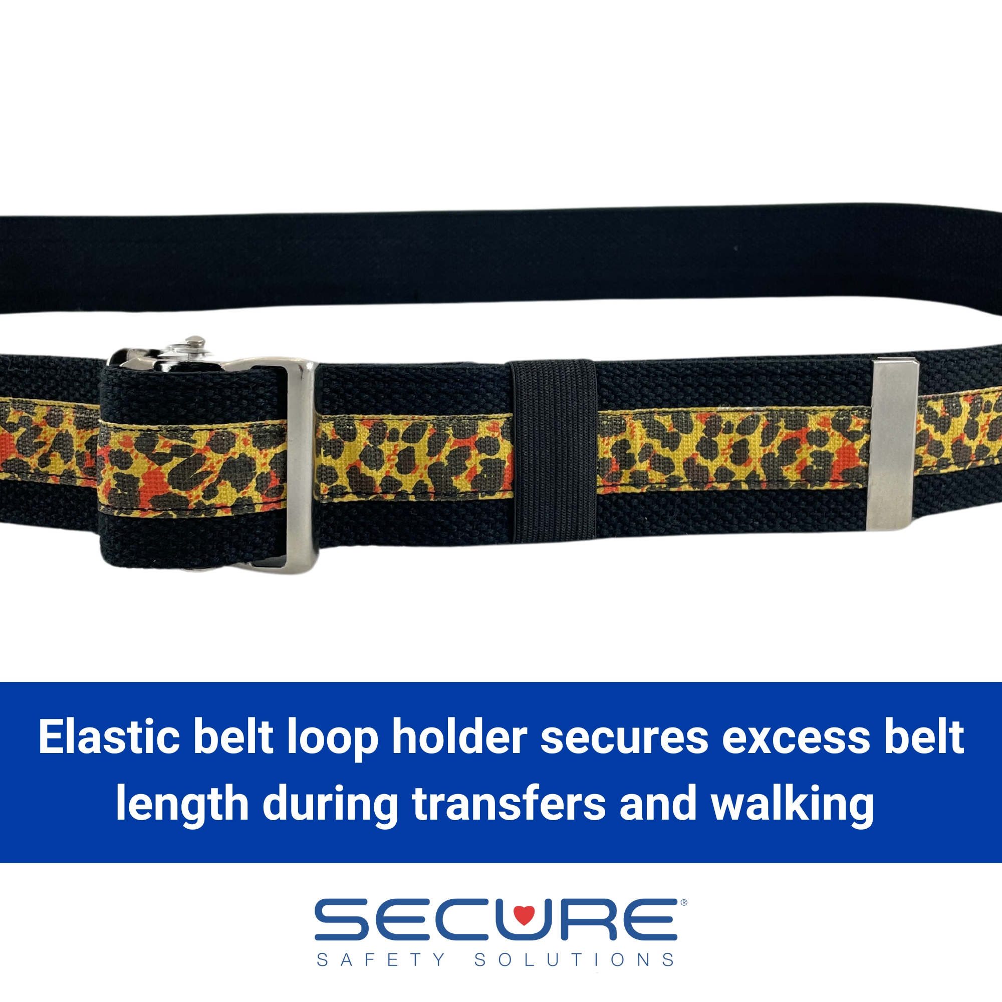 Cotton Gait Belt with Metal Buckle 72 Inches