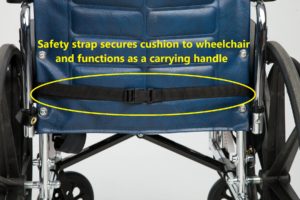 SGSC-1 Wheelchair Gel Seat Cushion with Safety Strap
