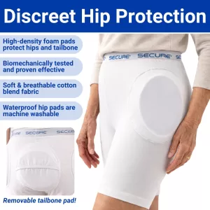 Secure Hip Protectors for elderly fall protection