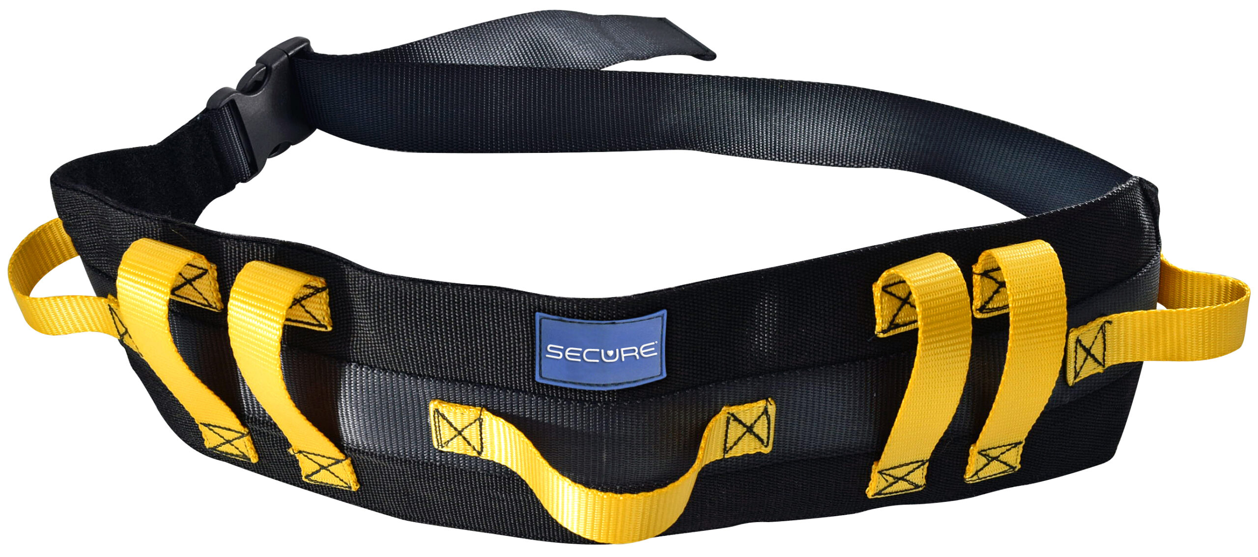 Secure bariatric gait belt for safe patient transfer and walking