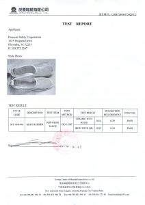 Fall Management Slip-Resistant Shower Shoes Test Results