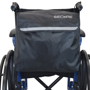 Secure® Wheelchair Backpack, Black/Reflective - Wheelchair Back