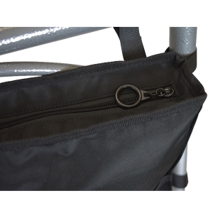 Secure® 6-Pocket Walker Bag in Black - O-ring Zipper