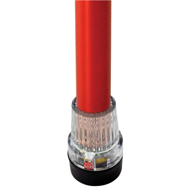 SecureÂ® Walking Cane Tip with Movement Activated Flashing LED Safety Light