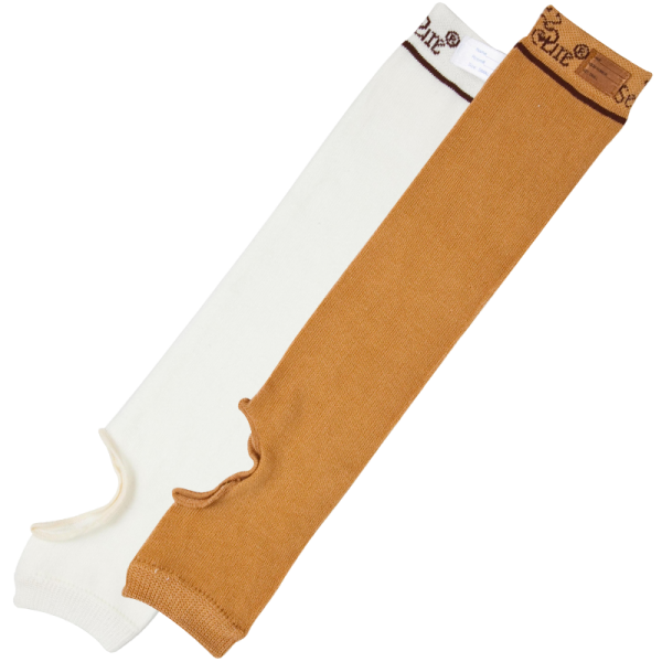 Ultra Soft Wound Prevention SecureSleeves for Arms in Brown/Ivory - straight