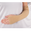 Ultra Soft Wound Prevention SecureSleeves for Arms in Brown in use