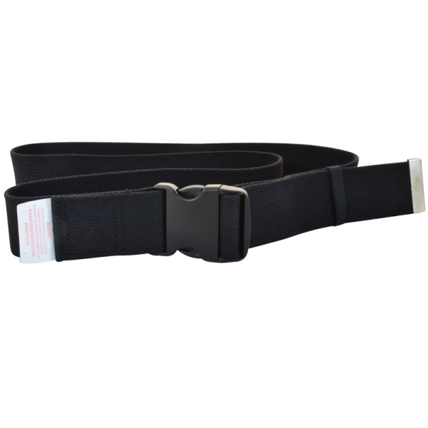 Secure® 60" Black Gait Belt w/YKK plastic buckle