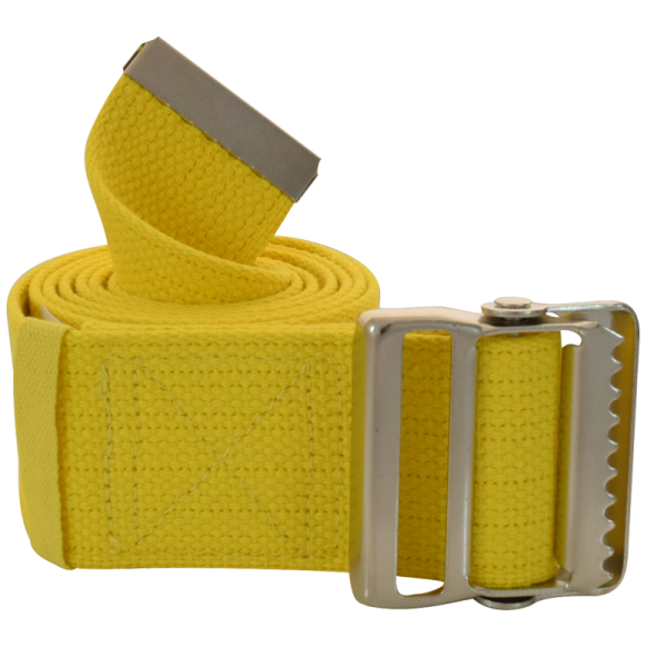 Secure® 60" Yellow Gait Belt w/ metal buckle