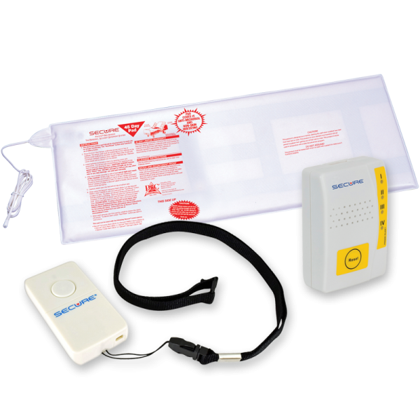 Caregiver Alert System Pager Alert & Sensor Pad Transmitter 45 Day Bed Pad-45 Set
