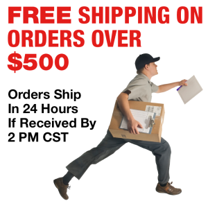 Free Shipping on Orders over $500