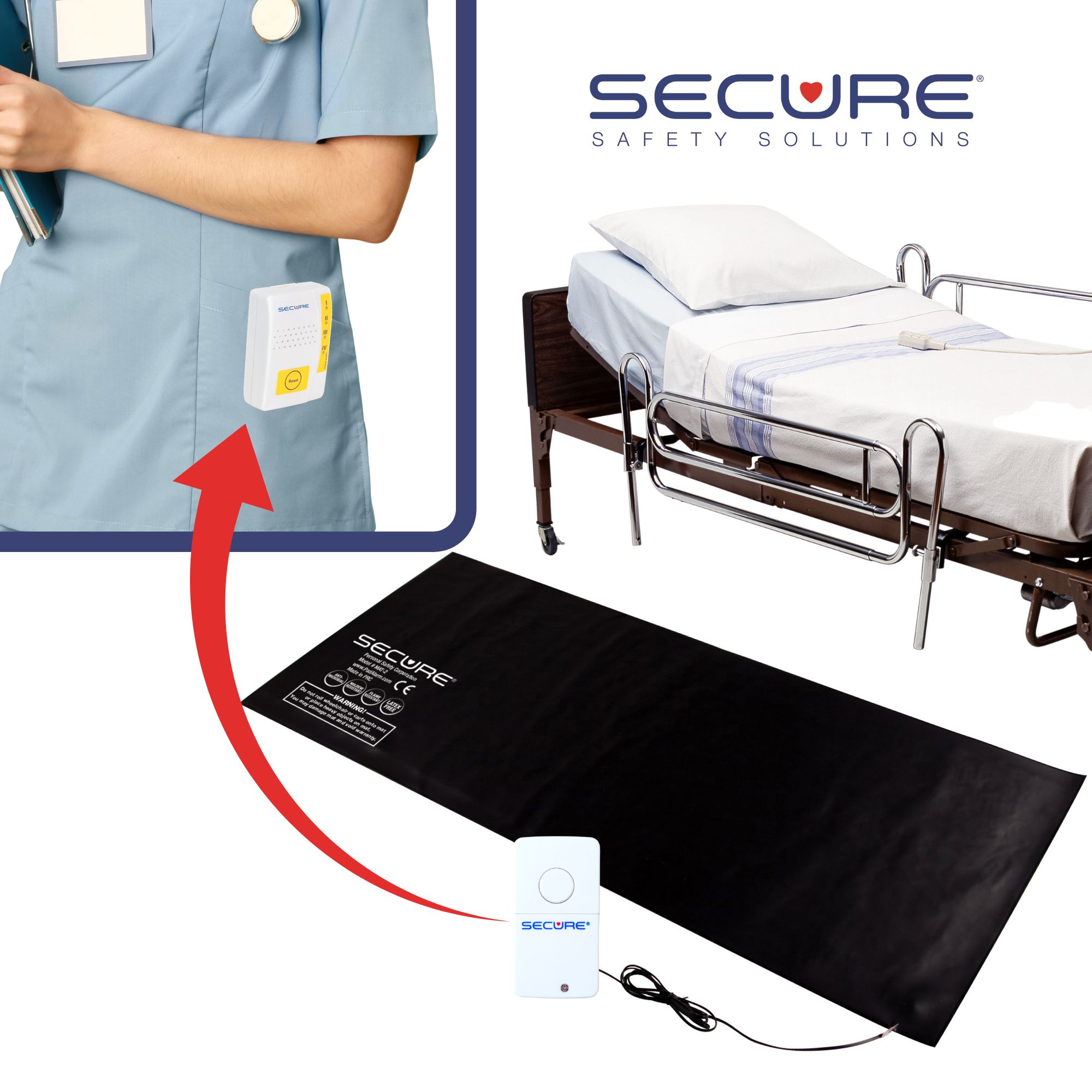 Secure® Reversible Floor Mat Sensor