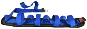STWB-70A gait belt with seven handles and push-button buckle.