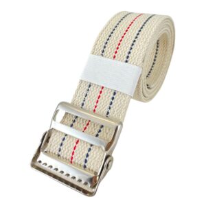 SGBM-60S 60 inch gait belt with quick-release metal buckle.